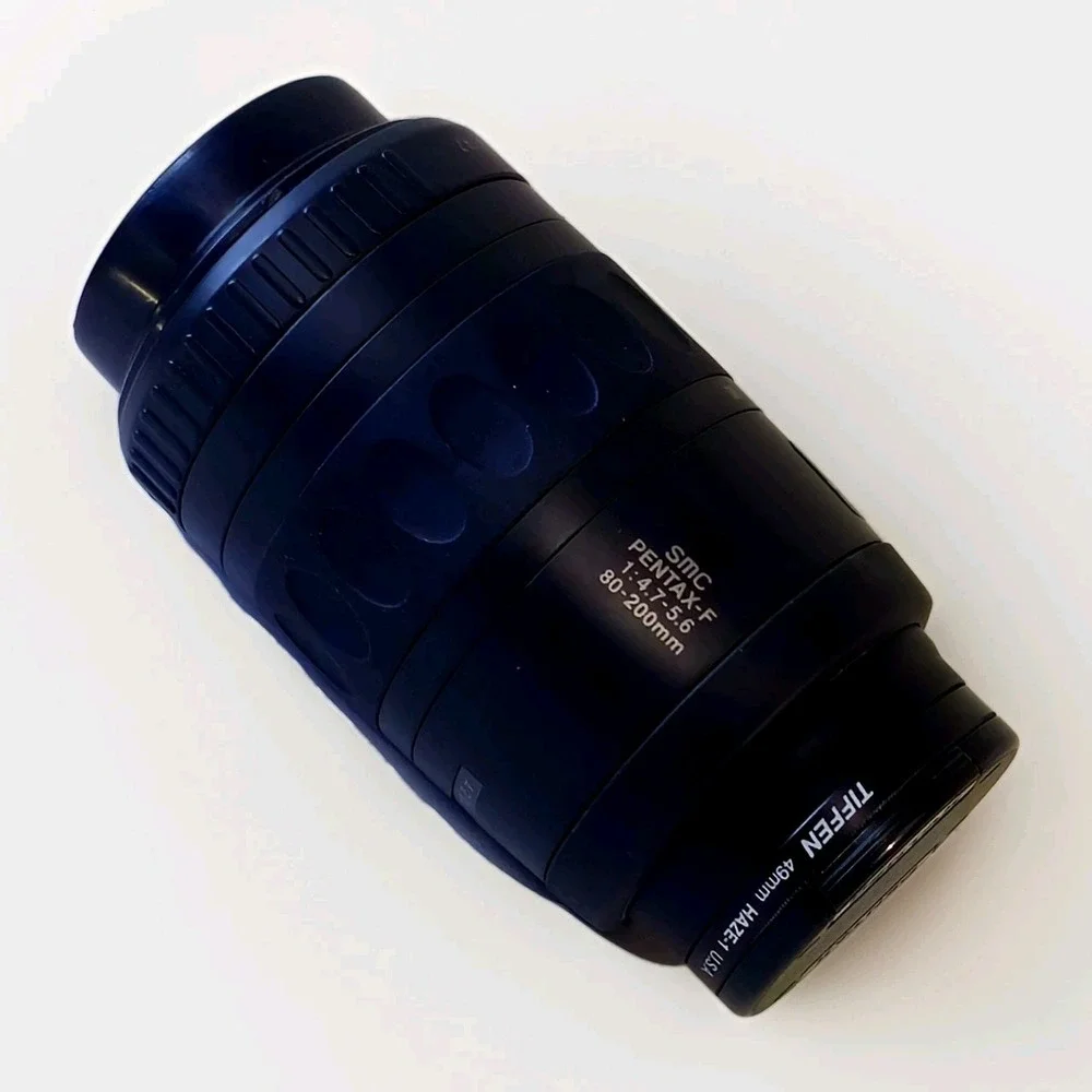 Pentax F SMC 80-200mm f/4.7-5.6 Camera Lens W/ A TIFFEN HAZE-1 49 mm Filter